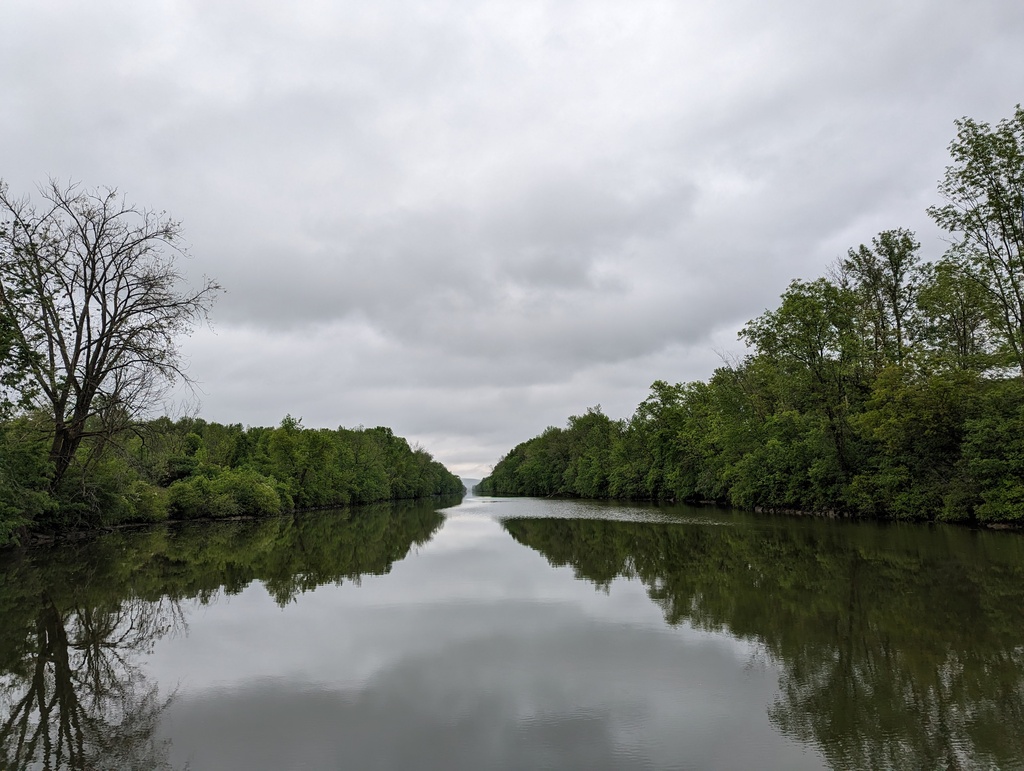 Figure 7: Man-made section of the Champlain Canal