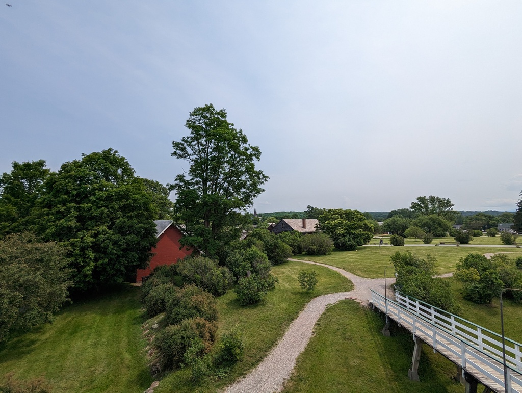 Figure 27: View from steamship Ticonderoga, Shelburne Museum