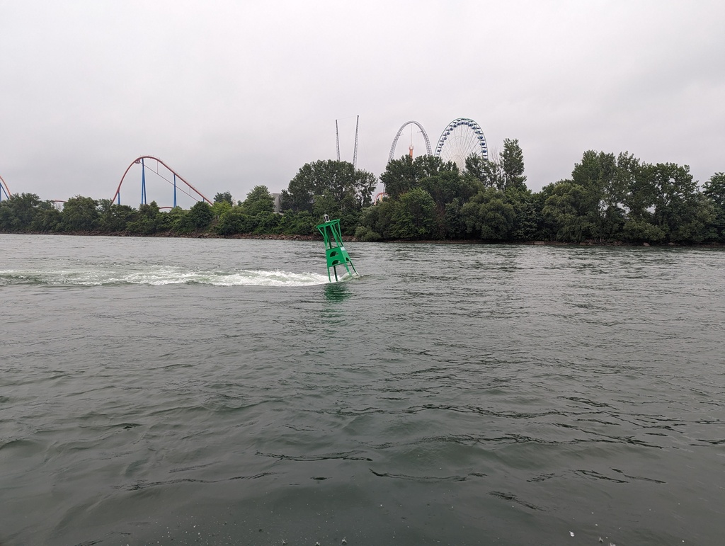 Figure 7: 5 knot counter-current approaching Montréal