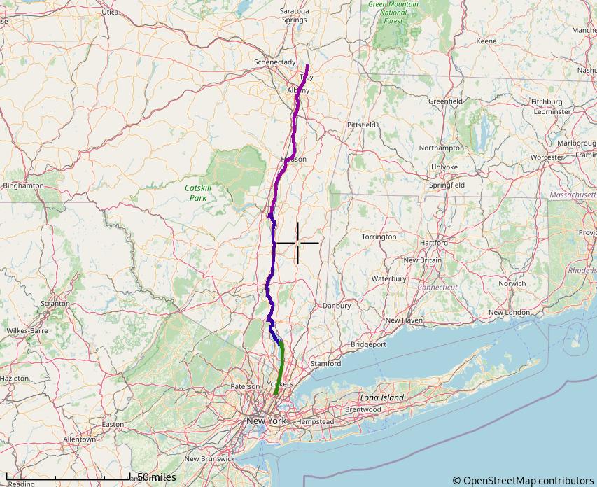 Figure 1: New York City to Waterford, NY
