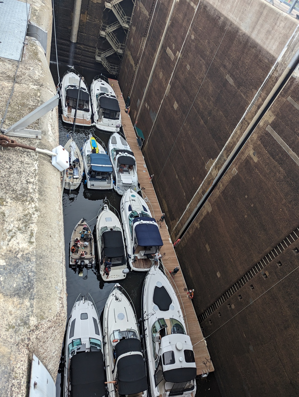 Figure 18: The Carillon lock has a vertical lift of 62ft