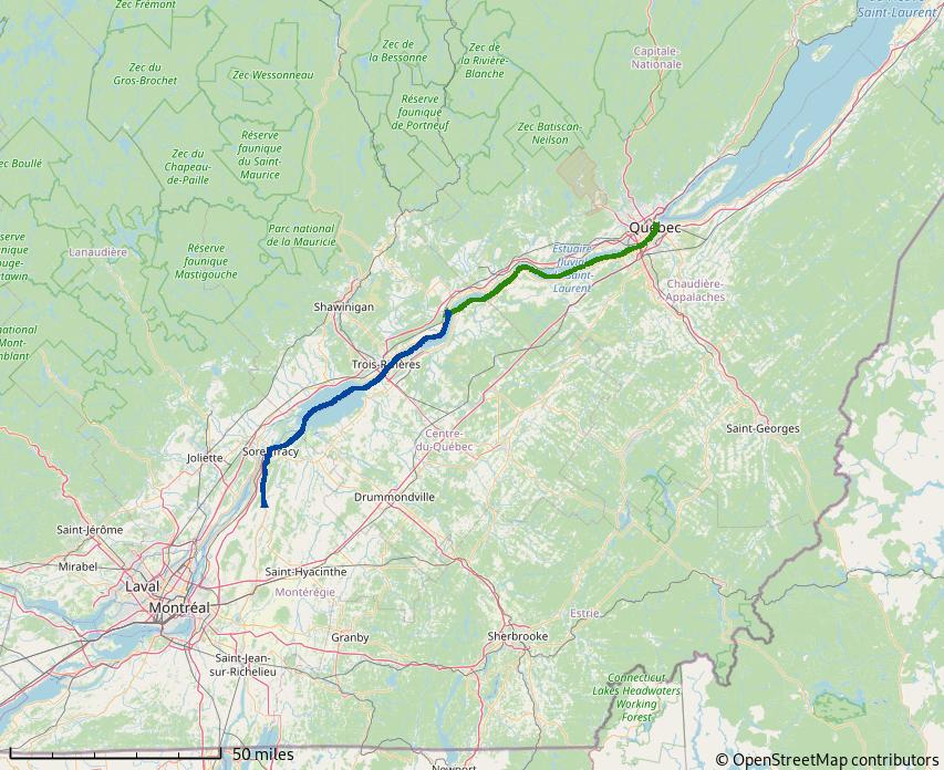 Figure 1: Side Trip to Québec City