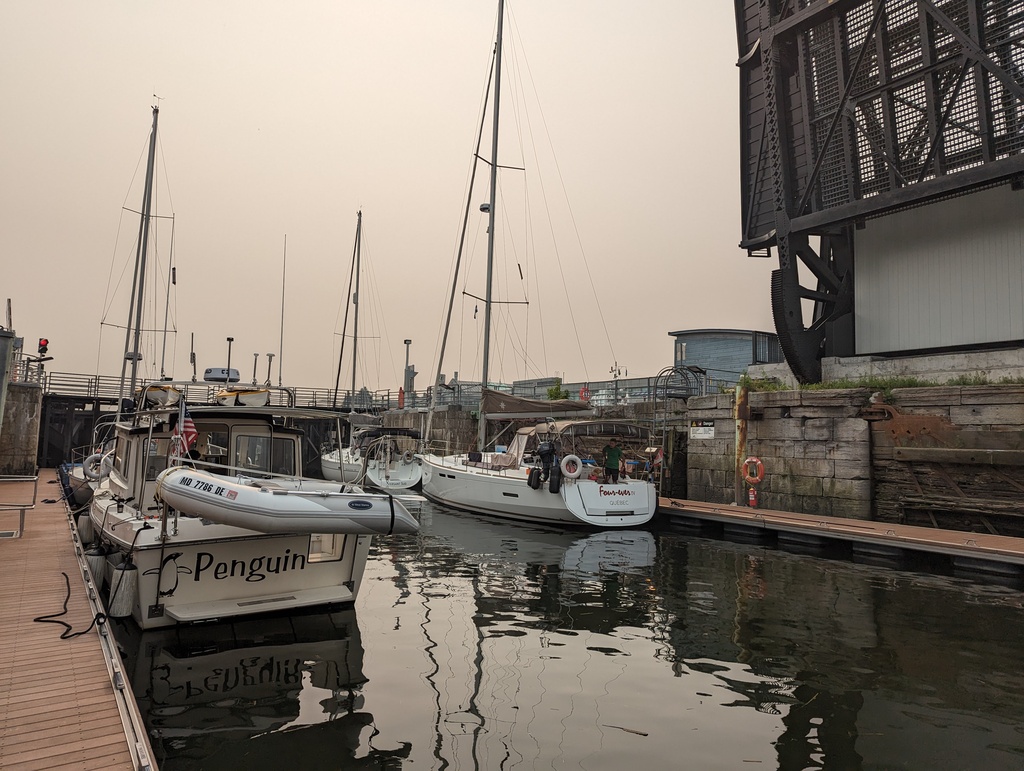 Figure 9: Lock access to Basin Louise