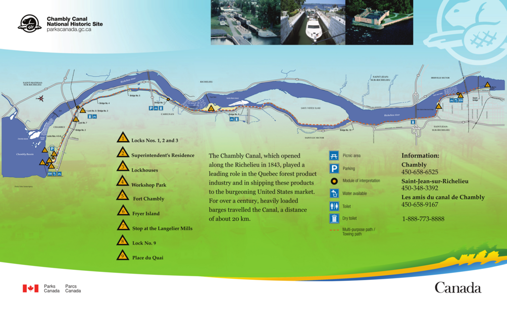 Figure 4: Chambly Canal along the Richelieu River